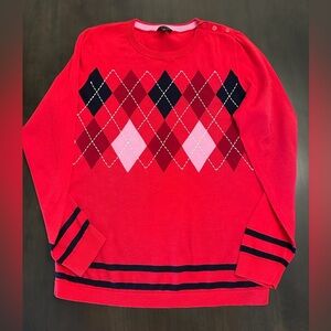 Talbot Lightweight Argyle Sweater - size medium